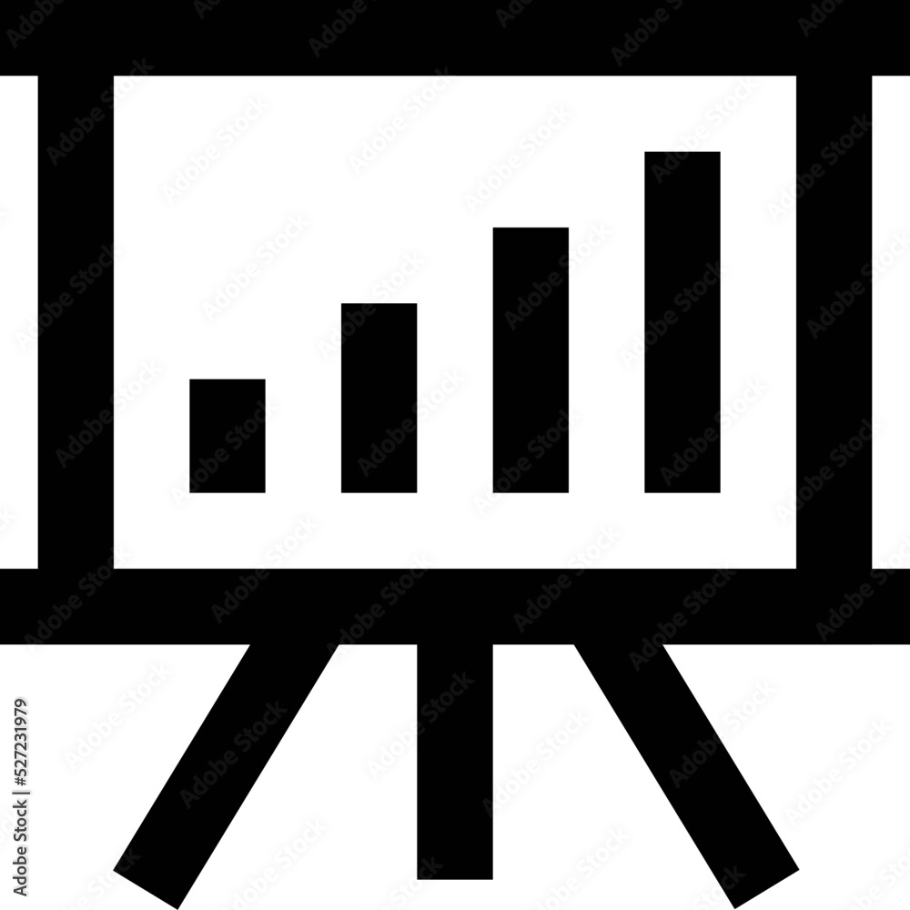 Graphic Presentation Vector Icon Graphic Presentation Vector Icon
