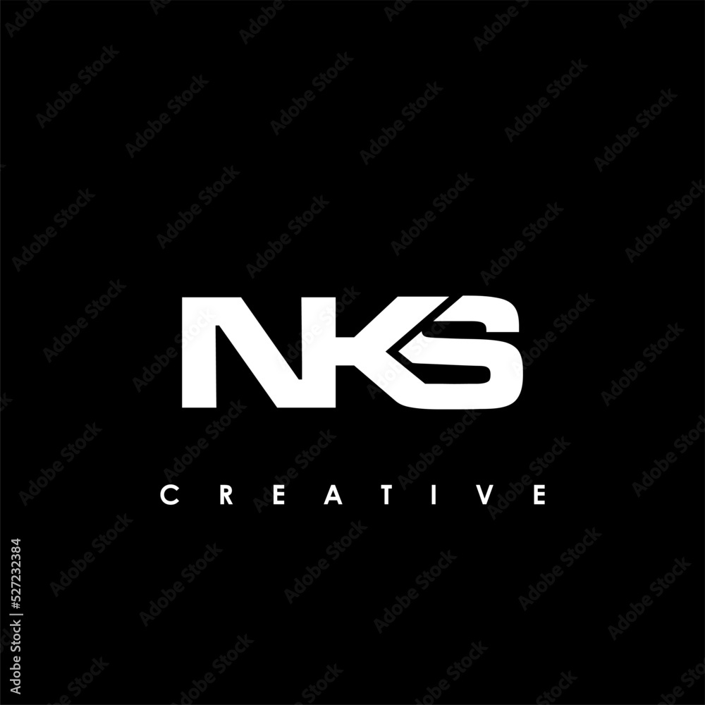 NKS Letter Initial Logo Design Template Vector Illustration