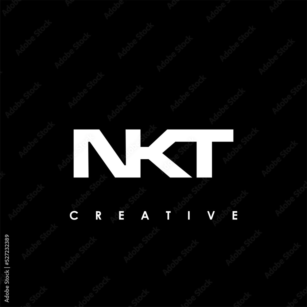 NKT Letter Initial Logo Design Template Vector Illustration