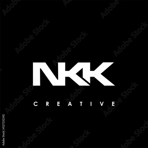 NKK Letter Initial Logo Design Template Vector Illustration