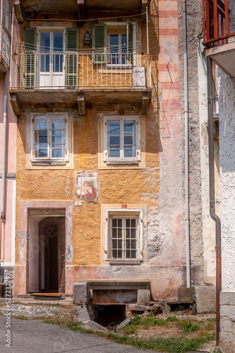 The village of Piedicavallo in Piedmont  Italy