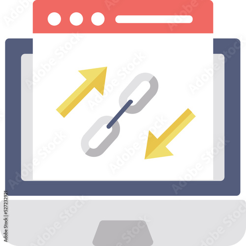Link Building Vector Icon