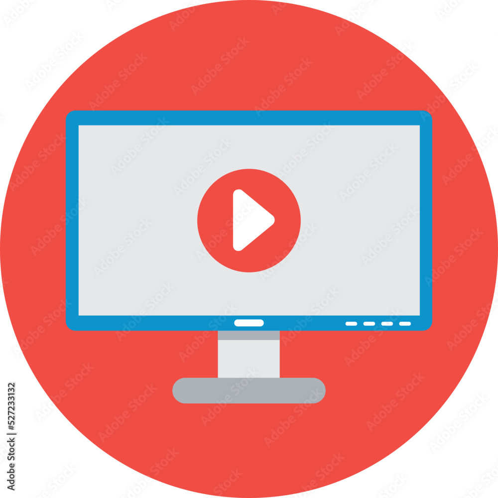 Media Player Vector Icon Media Player Vector Icon