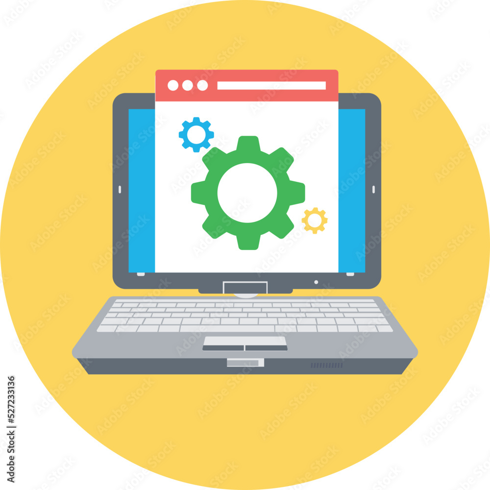 Web Development Vector Icon Web Development Vector Icon