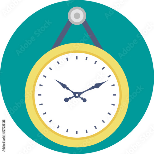 Wall Clock Vector Icon