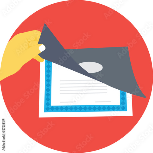 Certificate Vector Icon