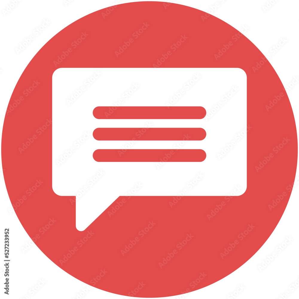 chat bubble Isolated Vector icon which can easily modify or edit

