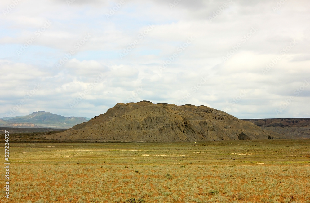 Endless mountains of Gobustan.