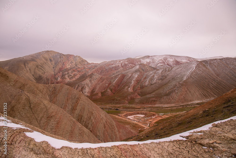 Beautiful colored mountains of Azerbaijan.