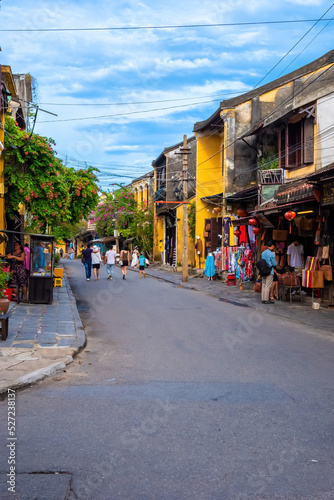 view of Hoi An ancient town, UNESCO world heritage, at Quang Nam province. Vietnam. Hoi An is one of the most popular destinations in Vietnam. Travel concept. © CravenA