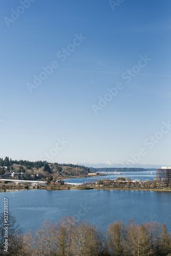 Landscape at the Puget Sound in Olympia, the Capital City of Washington © Sunshine