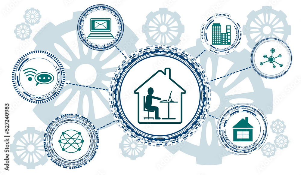 Concept of work from home Concept of work from home