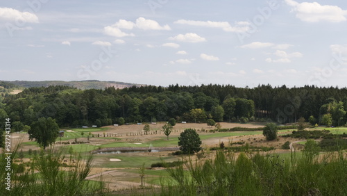 Der Golfpark Weiherhof bei Nunkirchen im Sommer 2022  
