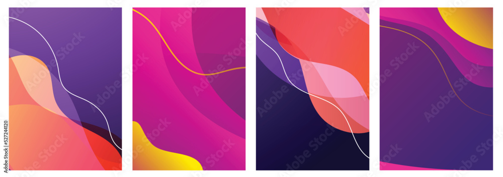 Abstract modern gradient flowing geometric pattern background texture for poster cover design, template, brochure, card, flyer etc.