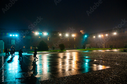 Castello Sforzesco sotto la pioggia photo