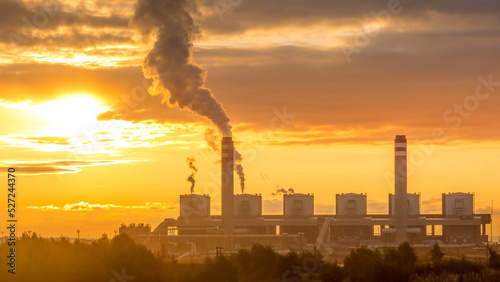 Sunset over Kusile Coal Power Station, South Africa