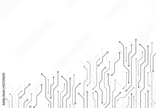 Abstract digital background with technology circuit board texture. Electronic motherboard illustration. Communication and engineering concept. Vector illustration