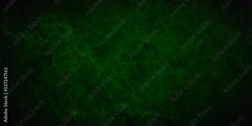 Naklejka premium Backdrop vintage green stone grunge concrete cement blackboard chalkboard wall floor texture. Black anthracite dark green grunge old texture panorama backdrop background.