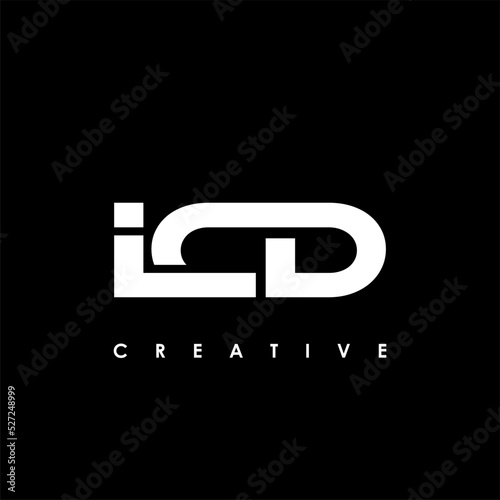 ICD Letter Initial Logo Design Template Vector Illustration photo