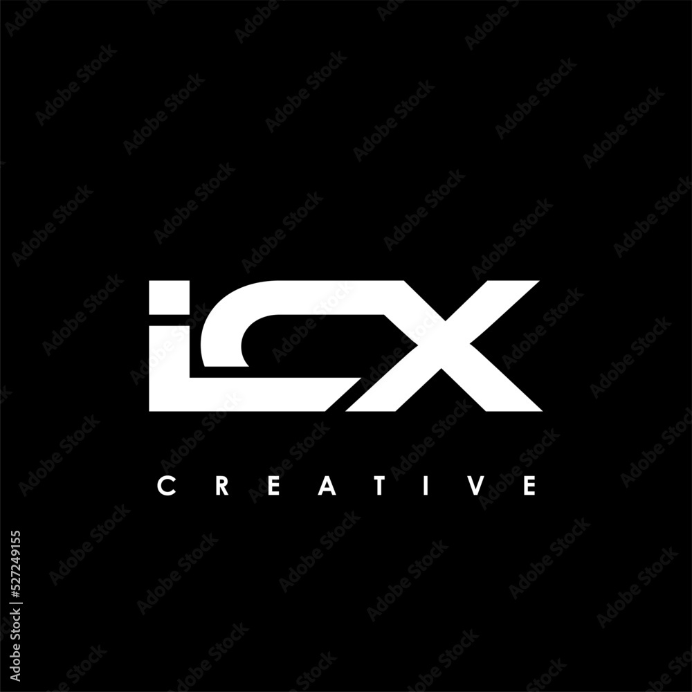 Fototapeta premium ICX Letter Initial Logo Design Template Vector Illustration