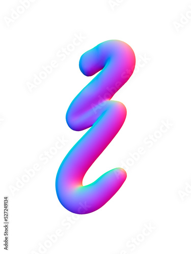 3d Abstract Colorful liquid Shapes
