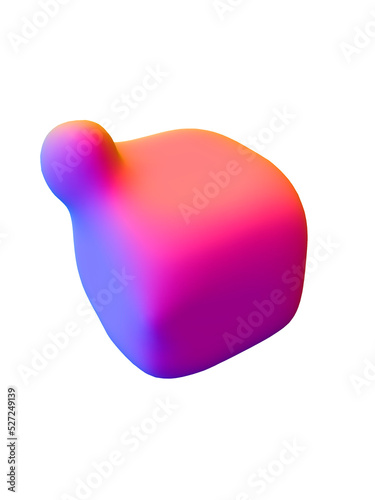 3d Abstract Colorful liquid Shapes