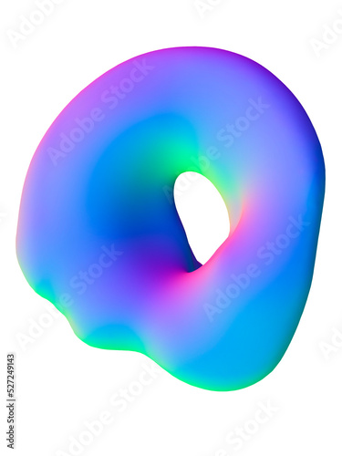 3d Abstract Colorful liquid Shapes