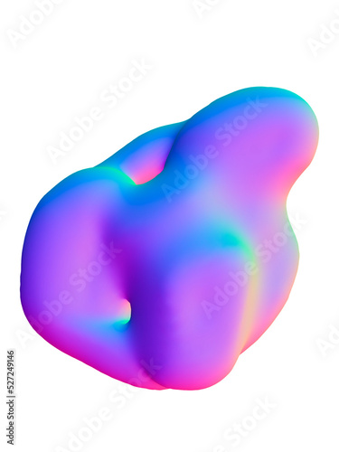 3d Abstract Colorful liquid Shapes