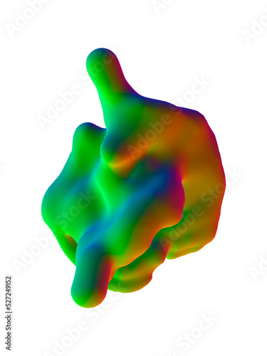 3d Abstract Colorful liquid Shapes