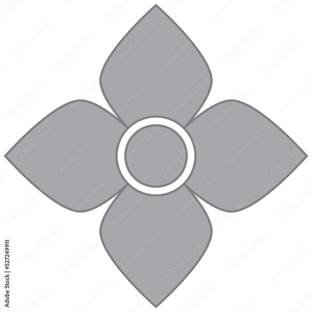 Flower symbol. Folk art of flower element. Flower symbol. Folk art of flower element.