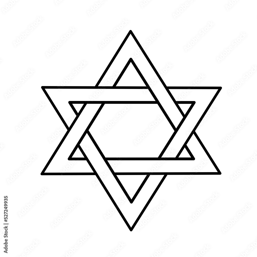 star of david icon flat design star of david icon flat design