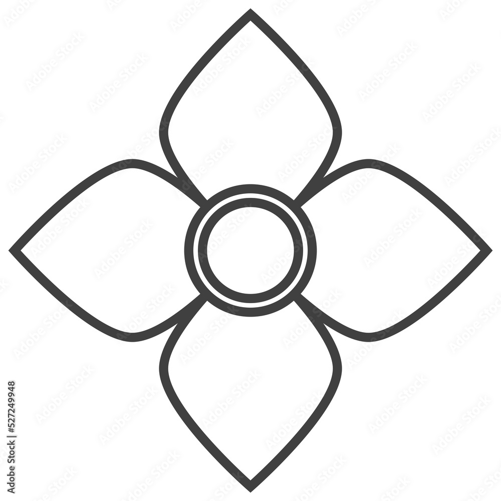 Flower symbol. Folk art of flower element. Flower symbol. Folk art of flower element.
