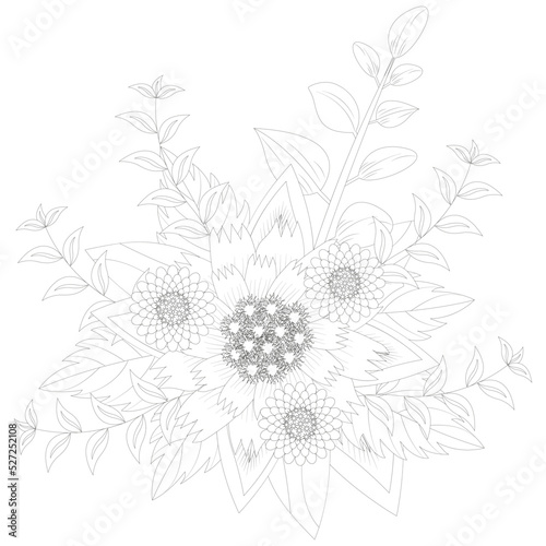 floral coloring pages for adults and kids