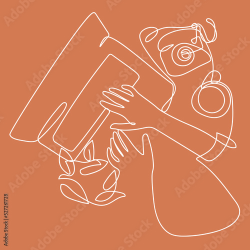 Contour lines. The blog and bloggers maintain their own page. Page promotion. Stylish pictures for printed and textile products. 