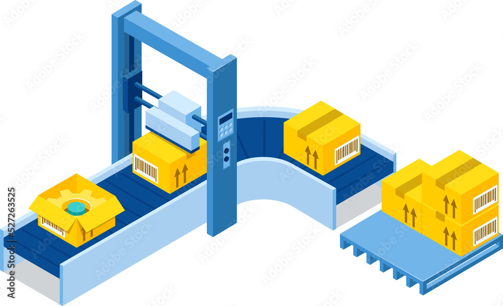 Automatic line on packing