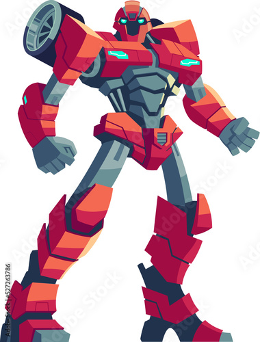 Red robot transformer