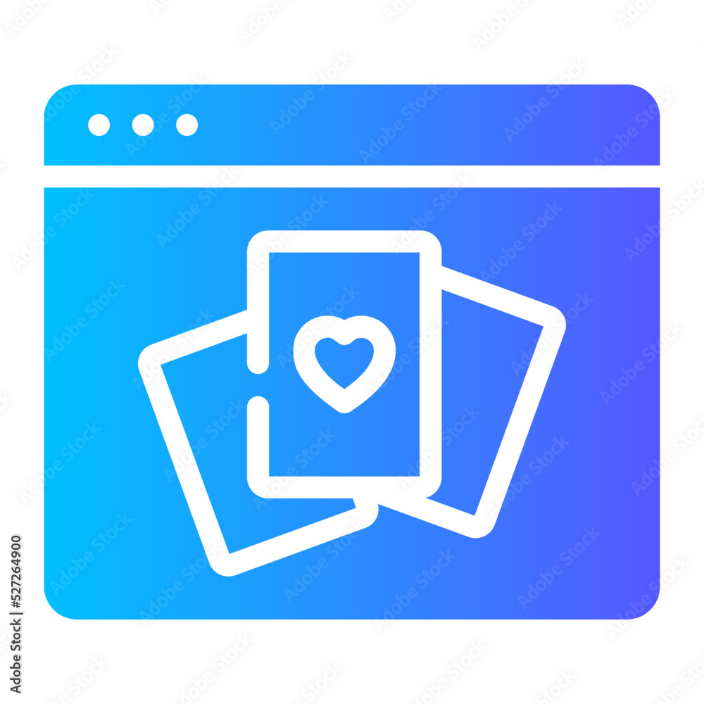 online gambling gradient icon online gambling gradient icon