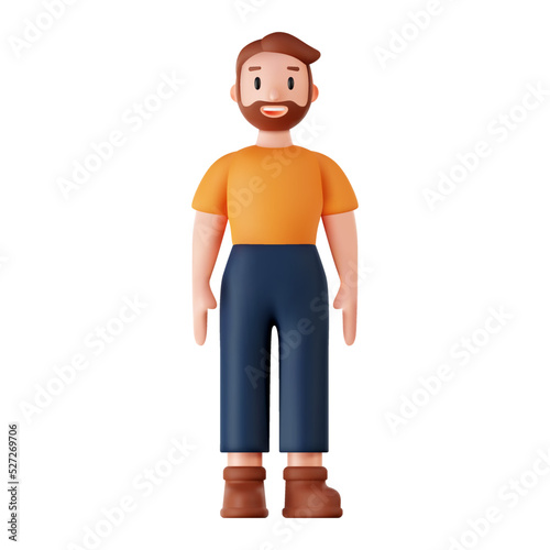 Vector 3d render human.