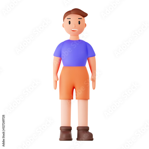 Vector 3d render human.