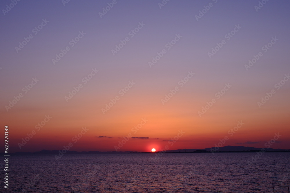 海岸の夕暮れ風景 海岸の夕暮れ風景