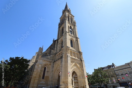 L'église Notre Dame de Bergerac, de style neo gothique, vue de l'extérieur, ville Bergerac, département de la Dordogne, France