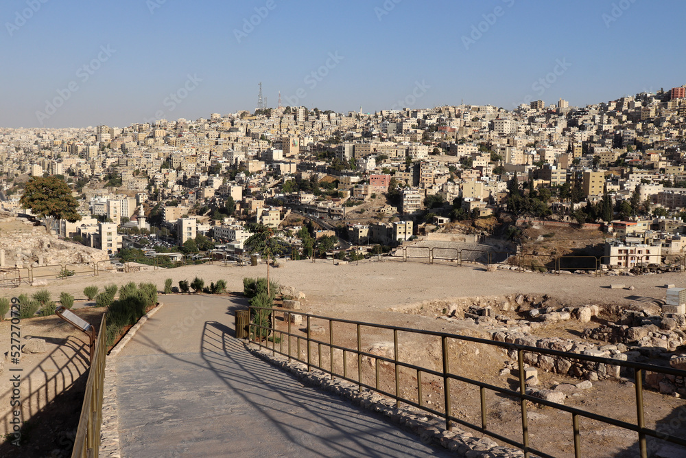 Amman, Jordan 2022 : Roman Qreek amphitheater - Amman downtown & amman citadel