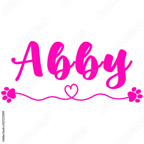 Abby Name for Baby Girl Dog photo