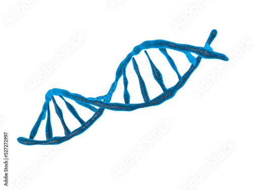 DNA structure isolated background 3d illustration