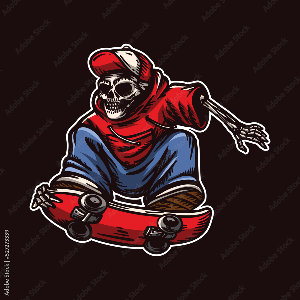 Skull Skateboard