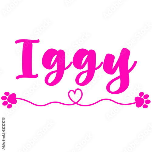 Tableau sur toile Iggy Name for Baby Girl Dog