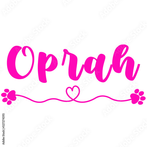 Oprah Name for Baby Girl Dog photo