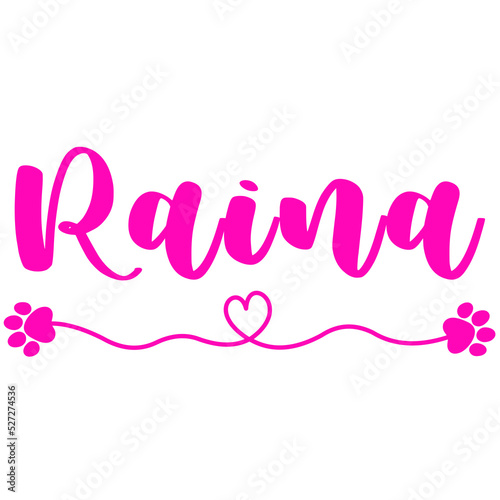 Raina Name for Baby Girl Dog photo