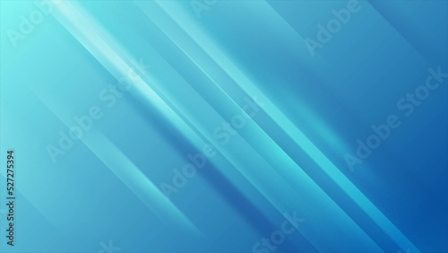Bright blue shiny stripes abstract concept background