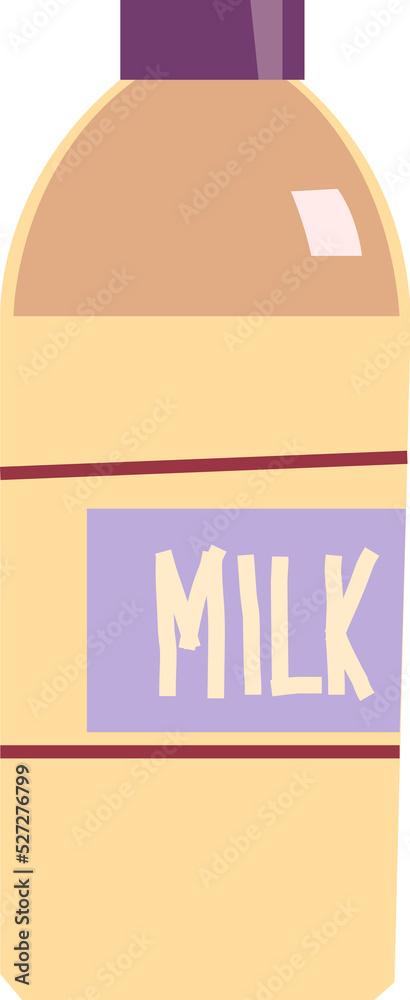 Obraz premium Closed bottle, milk